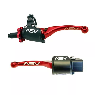 ASV F4 Front Brake Pro Clutch Perch Levers Red Pair Dust Covers YFZ 450 04-06 • $245