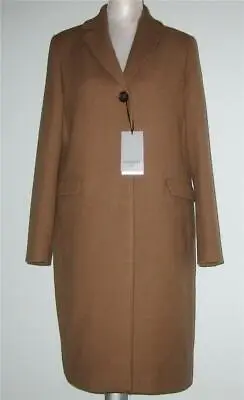 NWT Cinzia Rocca NOTCH Collar Wool CASHMERE Coat 12 Made In ITALY MSRP$1085 • $298.99