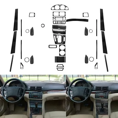 Real Carbon Fiber Kit Set Full Inteiror Cover Trim For BMW 3 Series E46 1998-05 • $279.99