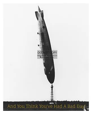 Uss Los Angeles Rigid Airship Zr-3 Flying Vertical Bad Day Joke 8x10 Photo • $8.49