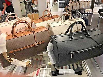 $365 • Buy Michael Kors Jet Set Travel XL Duffle Weekender Luggage Bag Color Variations