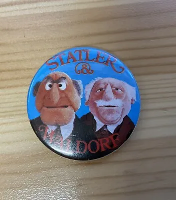 Statler & Waldorf The Muppet Show - Good Vintage Badge 1970s • £4