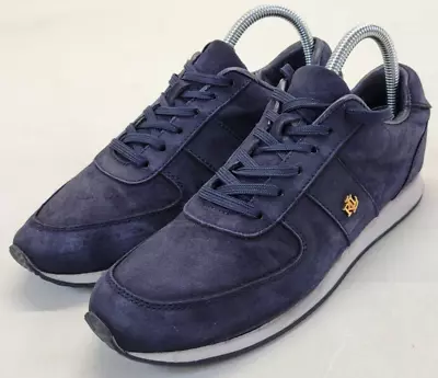 $13 • Buy Lauren Ralph Lauren Canonbury II Blue Suede Size 7.5 Womens Shoes Sneakers *Read