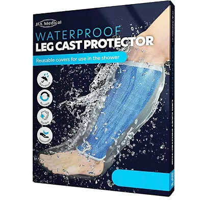 £6.98 • Buy Box JFA Medical Reusable Waterproof Shower Leg Cast Cover Protectors, Half.