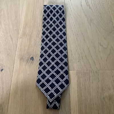 Stefano Ricci Men's Navy & Sky Blue Geometric 100% Silk Luxury Tie Made In Italy • $49.99