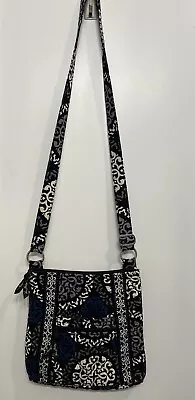Vera Bradley Hipster Bag Purse Shoulder Bag Retired Canterberry Cobalt 2013 • $13.99