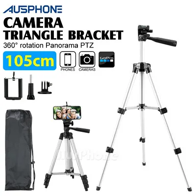 Telescopic Camera Tripod Stand Holder Mount For IPhone Samsung Phone Universal • $15.45