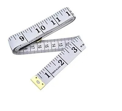 White Body Measuring Ruler Sewing Tailor Tape 60in 150cm • £1.50