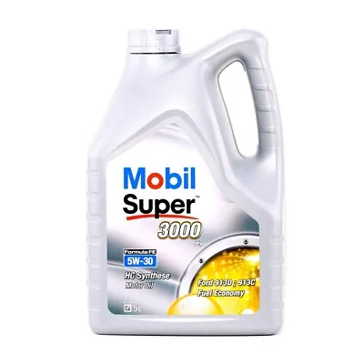 MOBIL Super 3000 X1 Formula FE 151525 Engine Oil  5W-30 5l Synthetic Oil • $135