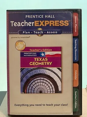 Prentice Hall Teacher Express Texas Geometry 2 CD Rom Set Texas Geometry • $20