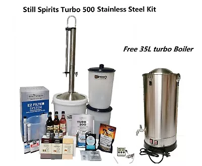 Still Spirits Turbo 500 Promotion Distillery Kit S.Steel Condensor Free Boiler • $385.52