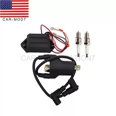 Ignition Coil Spark Plugs AC CDI Ignitor For EZGO Golf Cart 4 Cycle Gas 1991-02 • $27.05