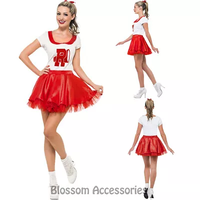 $48.50 • Buy CL714 Sandy Cheerleader Costume School 50s Rydell High Fancy Dress Up Outfit