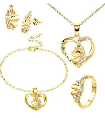 Beautiful Children's Unicorn Jewellery Gift Set  Hypoallergenic 🦄  • £6.99