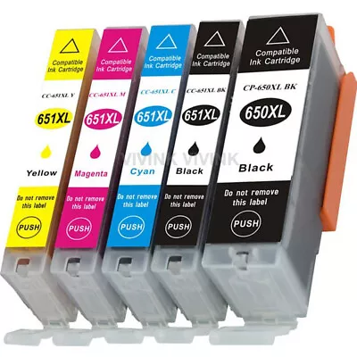 10x Ink Cartridges PGI650XL CLI651XL For Canon Pixma MG5660 MG6660 MX726 Printer • $15.79