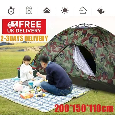 Large Family Tents Pop Up Camping Hiking Tents Travel Shelter Outdoor 2 Man 2024 • £19.90
