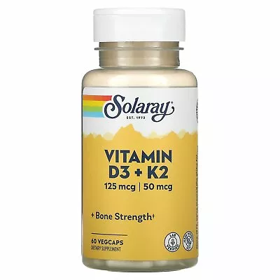 $15.99 • Buy Vitamin D3 + K2, 60 VegCaps