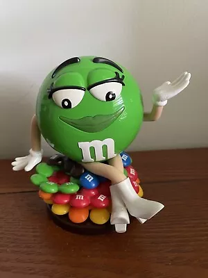 Collectable M&Ms Dispenser - Green - Sitting On Pile Of M&Ms • $14