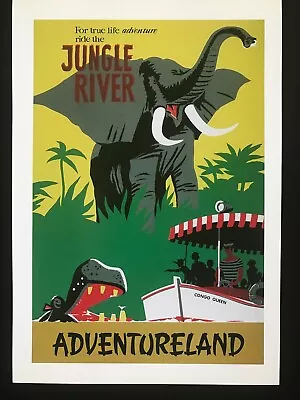 Disneyland Attraction Poster Jungle Cruise Mini Lithograph 40th Adventureland • $14.99