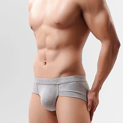 Men's Underwear G-String Panties Thong Mini Briefs Solid Bikini Low Rise Light • $7.95