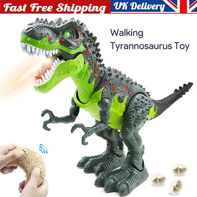 Electric Large T-Rex Kids Dinosaur Toy Walking Roaring Dinosaur Sound Boy Gifts • £15.95