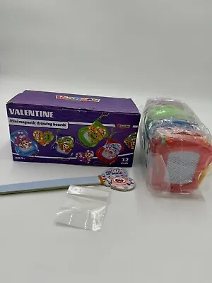 Rianfan Valentines Day Mini Magnetic Drawing Board 12 Pack Erasable Doodle Board • £16.14