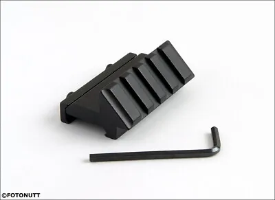 45 Degree Angle Offset 20mm Picatinny/weaver Rail Mount 4 Slot - USA SELLER • $6.76