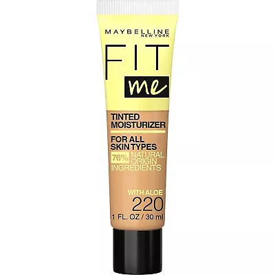 Maybelline Fit Me Tinted Moisturizer Natural Coverage Face Makeup 220 1 • $9.26