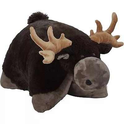 Pillow Pets Wild Moose Stuffed Animal Plush Toy 18 Inches Brown Large • $29.19
