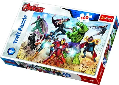 £7.49 • Buy Trefl 160 Piece Kids Large Marvel Avengers Team Ready To Fight Jigsaw Puzzle NEW