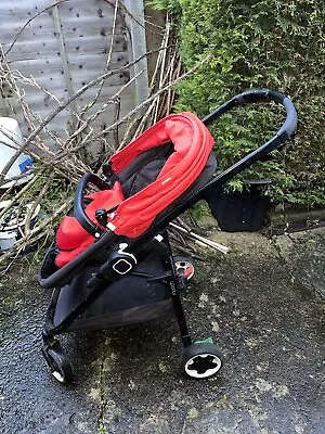 Kiddicare Mooch Travel System Pushchair With Seat Car Seat And Bassinet • £65