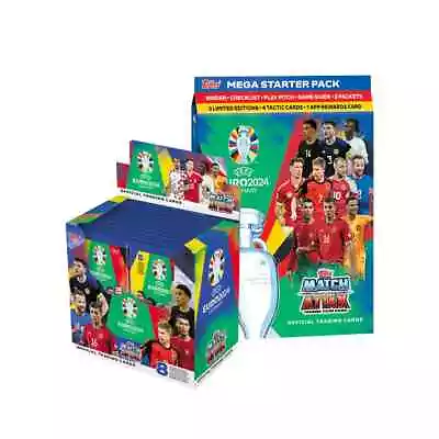 2024 Topps UEFA Euro Cup Match Attax 36 Pack Box+ Starter Pack Album (312 Cards) • $124.95