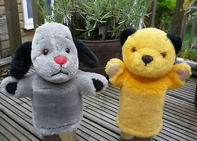 £29.99 • Buy Soft Plush Matthew Corbett SOOTY & Golden Bear SWEEP Hand Glove Puppets Toys