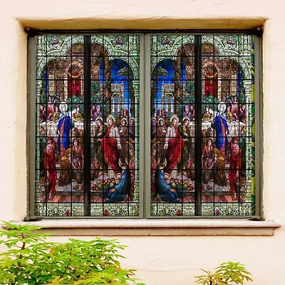 3D Court Party D353 Window Film Print Sticker Cling Stained Glass UV Block Amy • $28.99