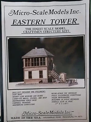 Ho Scale Micro-scale Model Eastern Tower Craftsman Kit #490 • $34.99