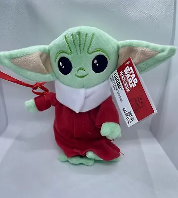 Star Wars Mandalorian GROGU Baby Yoda 8  Plush Toy Red Outfit No Candy Galerie • $9.99