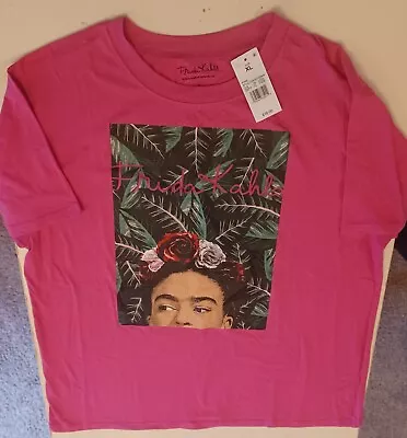 Frida Kahlo Women's LARGE Pink Graphic Tee Shirt • $9.99