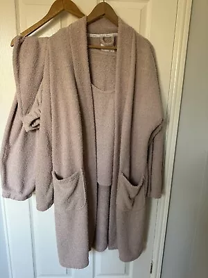 F&F Mrs Hinch Neutral 3 Piece Butter Yarn Lounge Set Loungewear Size L Large • £30