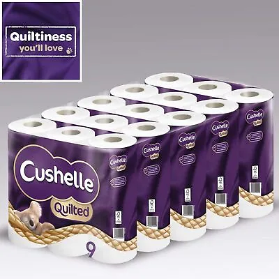 £32.85 • Buy Cushelle Toilet Rolls  Quilted Toilet Paper Rolls 9-90 Rolls
