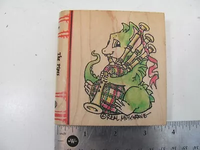 Pocket Dragon Rubber Stamp Real Musgrave 1999 THE PIPES BAGPIPES 4892 PDC • $41.61