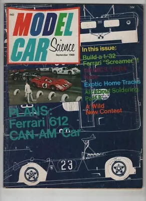 Model Car Science Mag Ferrari 612 CAN Am Car September 1969 072920nonr • $14
