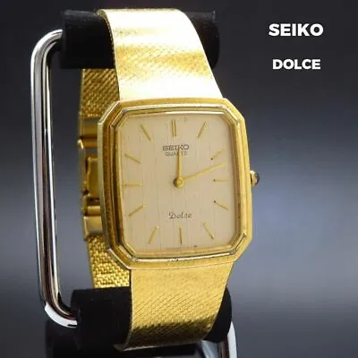 Vintage SEIKO DOLCE 9520-5100 Men's Watch Rectangular Working Item From Japan • $168