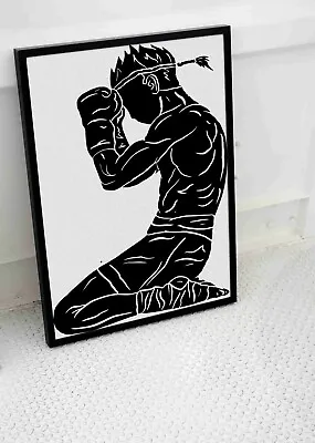 Muay Thai Boxing Poster Image Print Sports Wall Art A3 A4 Size • £12.45