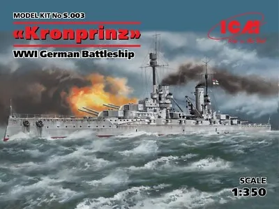 ICMS003 - ICM 1:350 -  Kronprinz  WWI German Battleship • £35.99