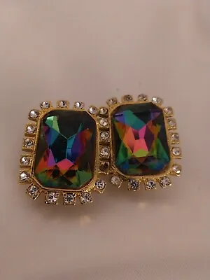 Radiant Cut 7.35 Ct Mystic Topaz Earrings • $21.50