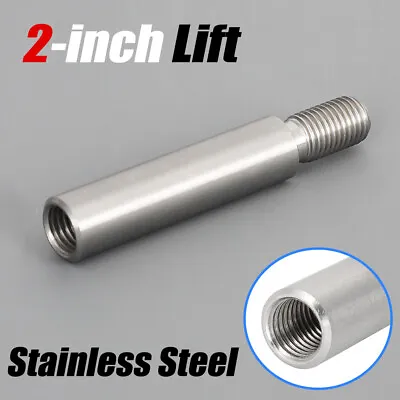Shift Knob 2  Lift Gear Shifter Extension Extender Lever M10 X 1.25 - Stainless • $21.27