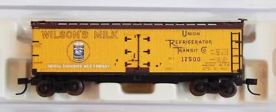 Atlas N-Scale #41540 40' Woodside BILLBOARD CAR  WILSON'S MILK  17500 • $21.95