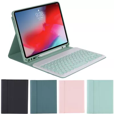 For IPad 10th 9th 8th 7 Generation 10.9 Wireless Bluetooth Keyboard Leather Case • £18.98