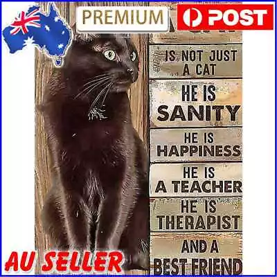 $10.85 • Buy DIY Full Round Drill Diamond Painting Black Cat Mosaic AU