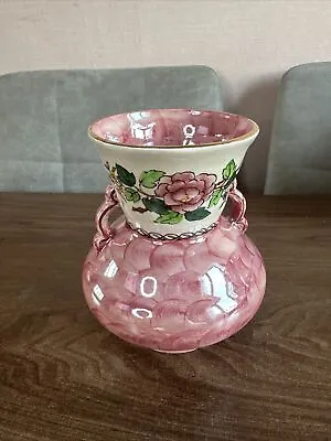 Vintage Maling Peony Rose Floral Vase Newcastle-On-Tyne VGC H 5 Inch • £12.99